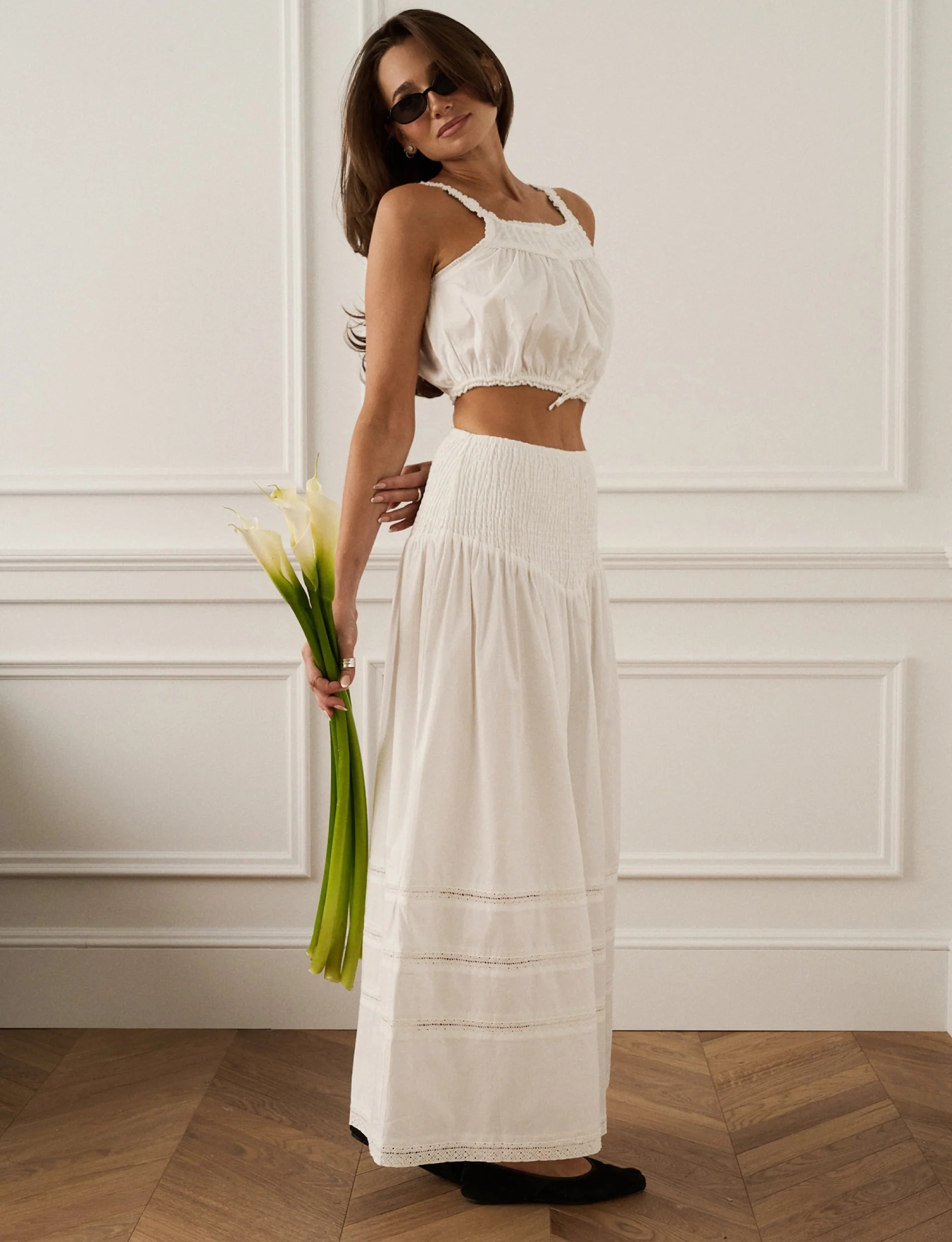 Smocked Maxi Skirt | We Wore What