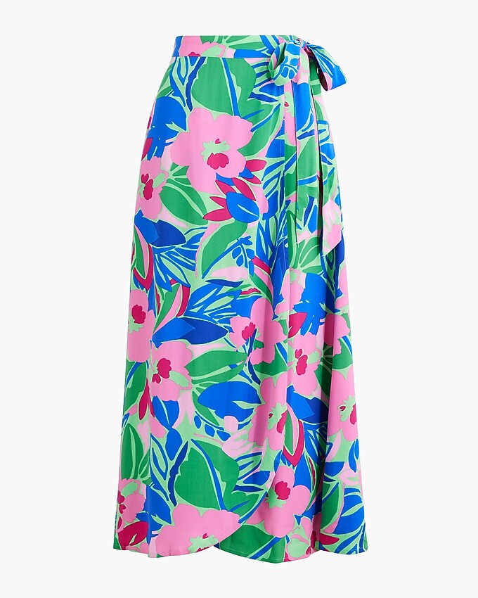 Wrap midi skirt | J.Crew Factory