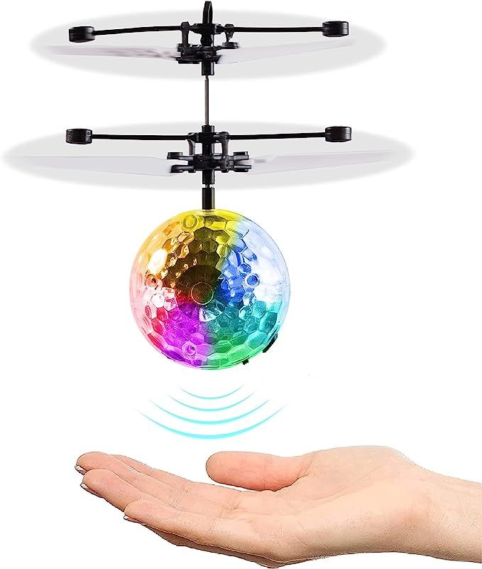 Magic Flying Ball Toy - Infrared Induction RC Helicopter Drone, Disco Light LEDs, Unique Christma... | Amazon (US)