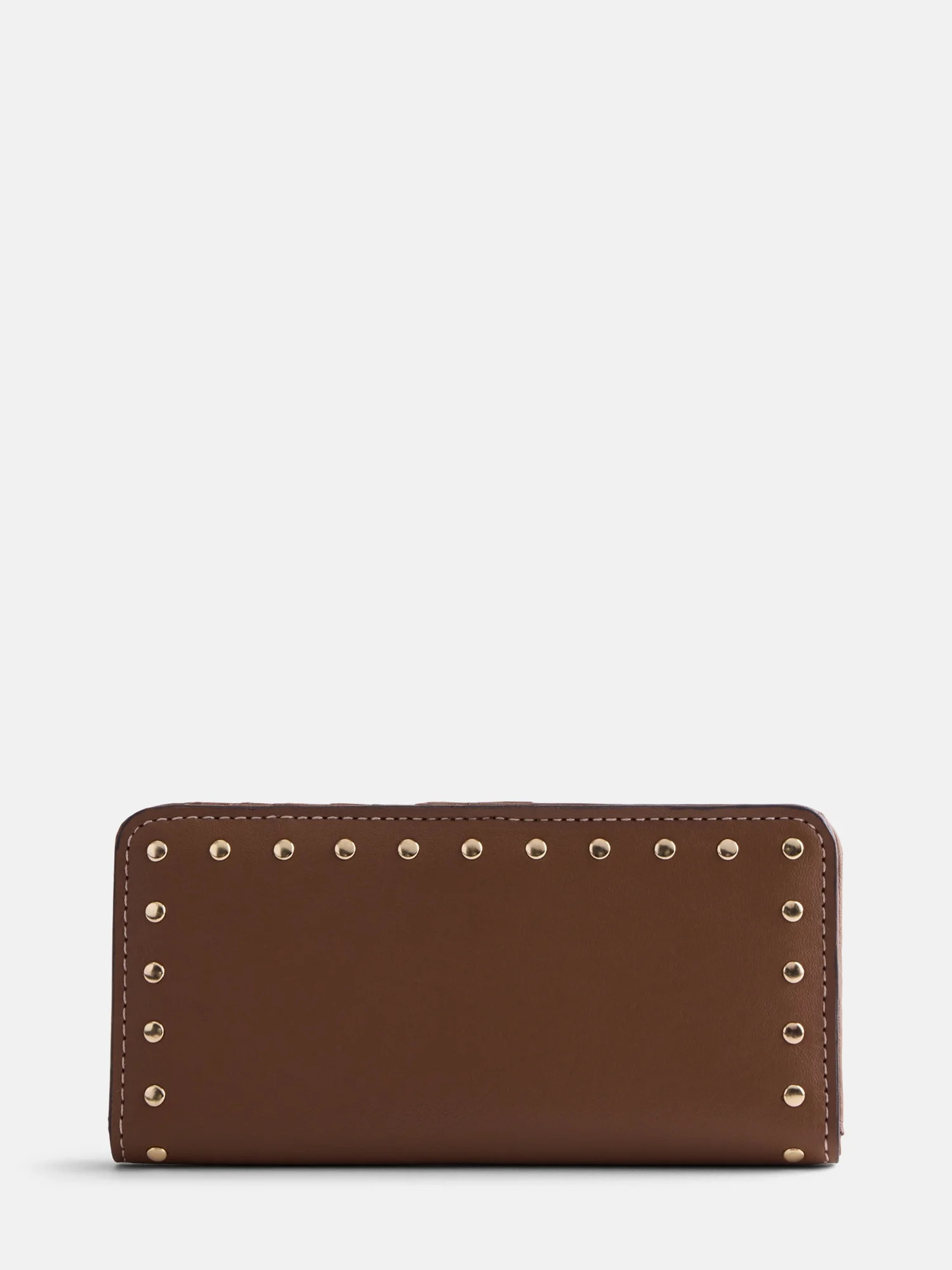 Scenario Women's Slim Studded Wallet, Autumn Brown | Walmart (US)