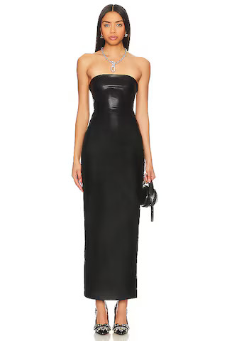 superdown Alexandra Faux Leather Dress in Black from Revolve.com | Revolve Clothing (Global)