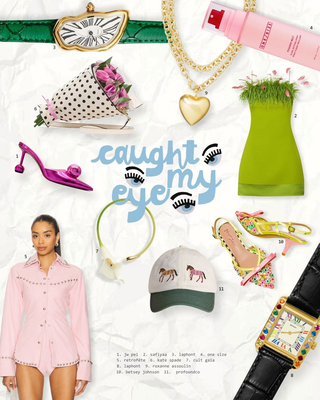 what caught my eye/is in my cart this month! 

kate spade, retrofete, revolve, cult gaia, roxanne assoulin, puffy heart necklace, summer fashion, summer wishlist, betsey johnson, fashion finds, spring summer fashion

#inmycart #wishlist  

 #LTKSummerEdit #LTKGiftGuide #LTKSeasonal