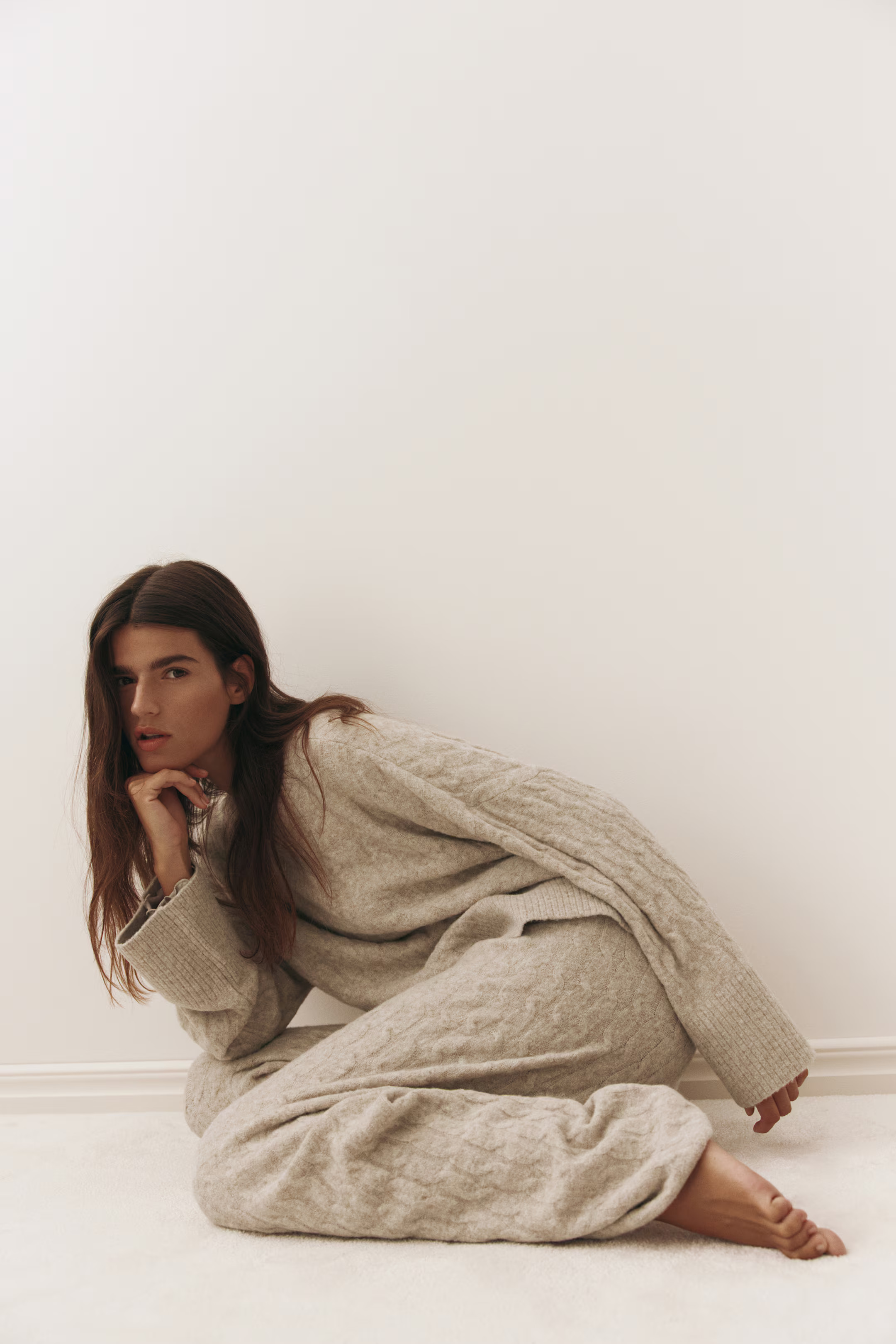 Cable-knit trousers | H&M (UK, MY, IN, SG, PH, TW, HK)