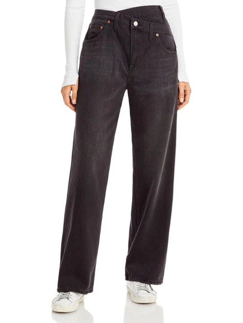 Bobbi Womens High Rise Denim Wide Leg Jeans | Shop Premium Outlets