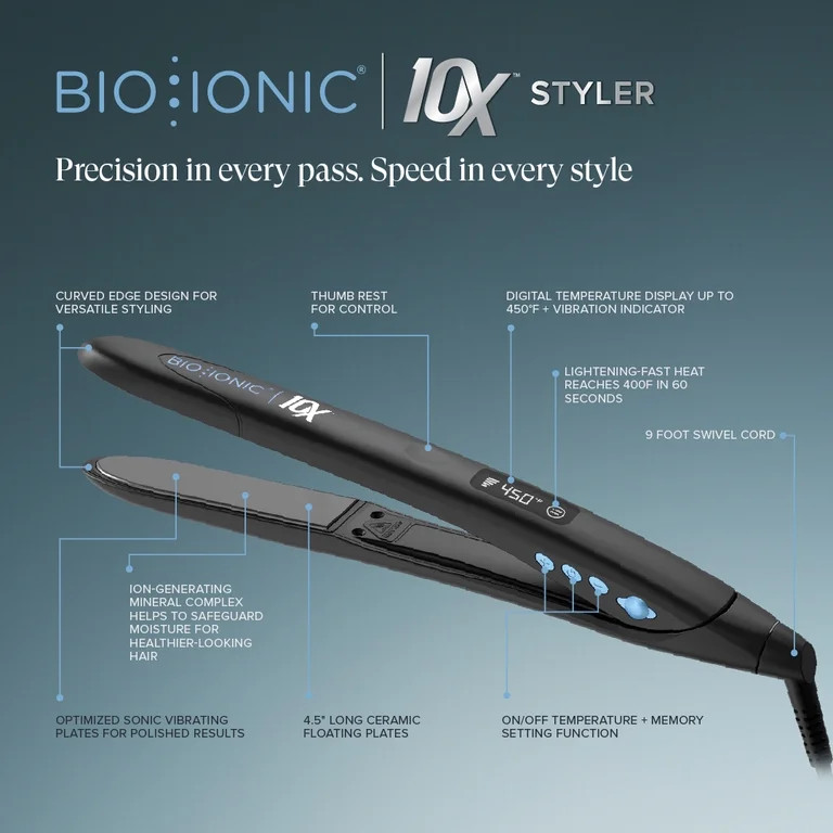 Bio Ionic 10X Pro Styling Iron 1\u201d | Walmart (US)