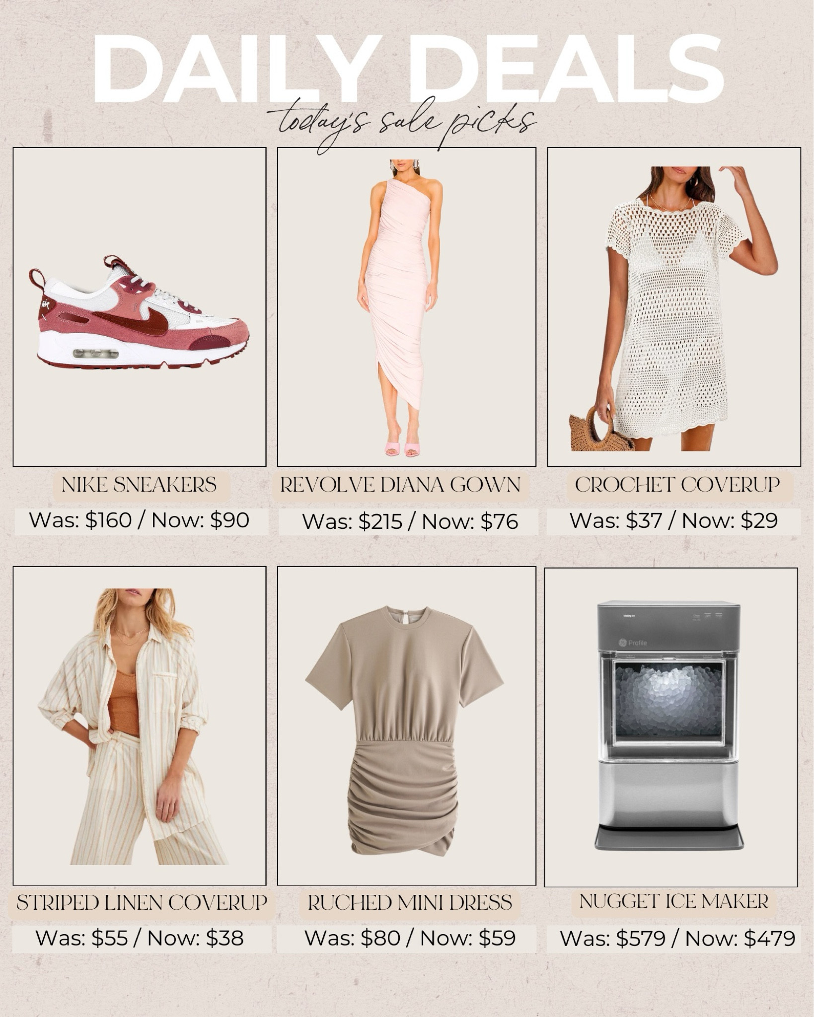 Daily Deals🤍
revolve sale finds, wedding guest dress, spring wedding guest, nike sneakers, amazon sale finds. amazon resort wear, swim coverup, walmart home sale 

#LTKsalealert #LTKstyletip #LTKwedding
