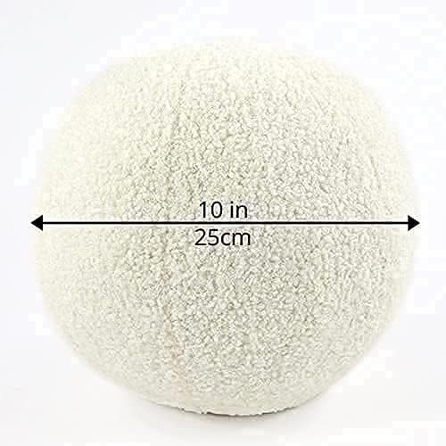 Oval Round Pillow Cushion Boucle-Like Round Throw Pillow for Modern Home Decor on Sofa Couch by M... | Amazon (US)