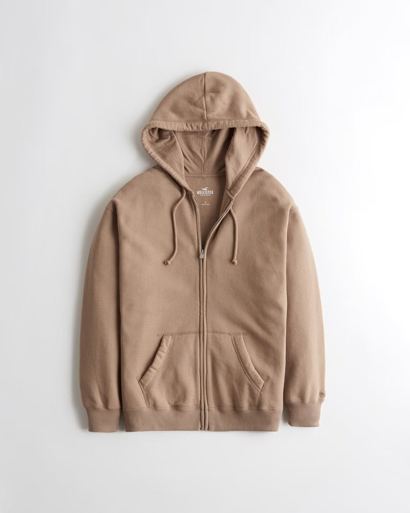 Oversized Full-Zip Hoodie | Hollister (US)