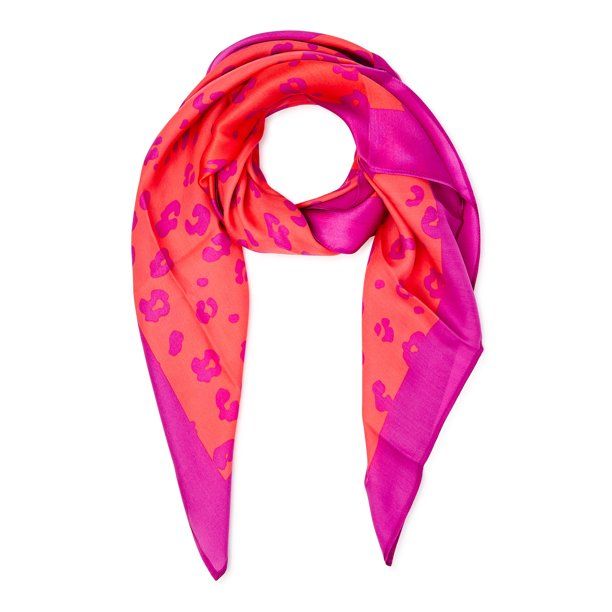 Scoop Print Silk Scarf for Women - Walmart.com | Walmart (US)