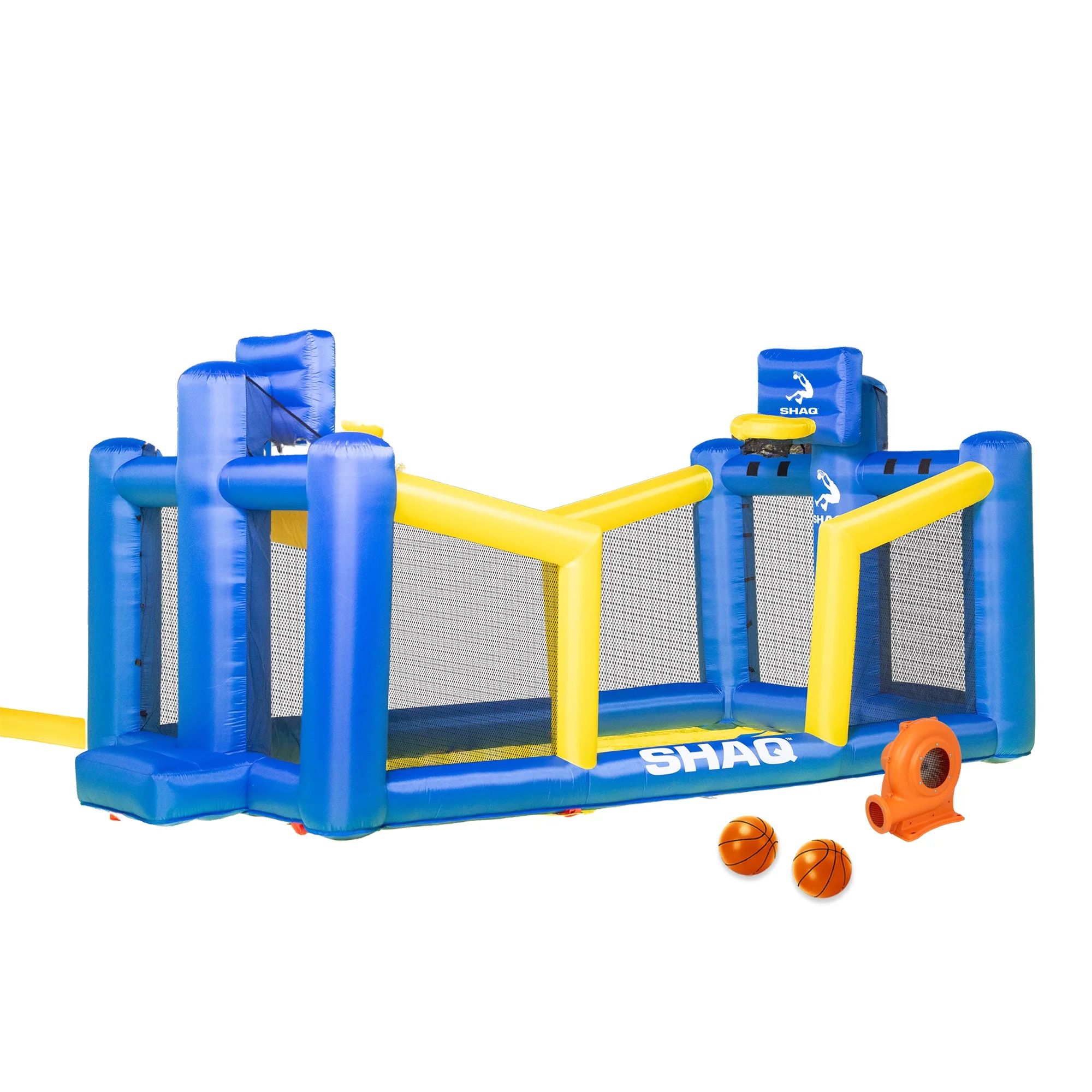 14' Shaq Constant Air Inflatable Basketball Court with Sprinkler and Pump for ages 3-8yrs | Walmart (US)