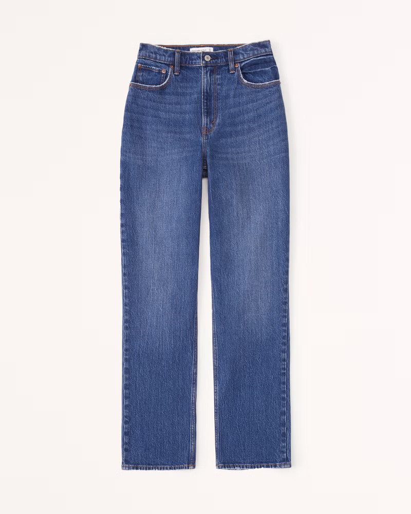Curve Love Ultra High Rise 90s Straight Jean | Abercrombie & Fitch (US)