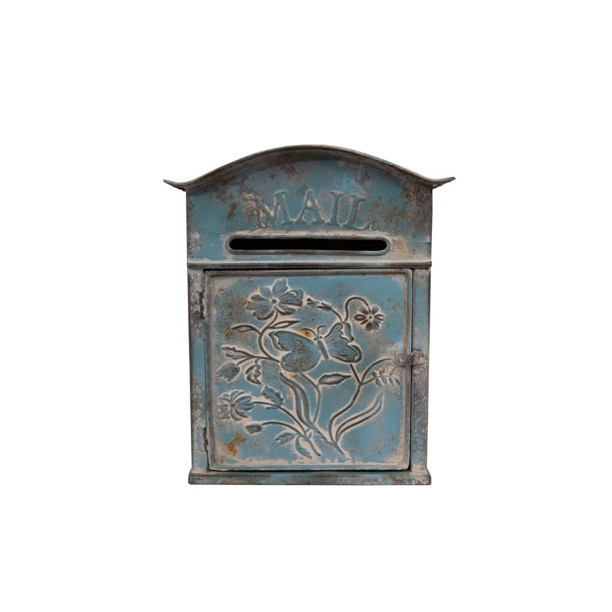 Embossed Tin Mail Box Blue - Storied Home | Target