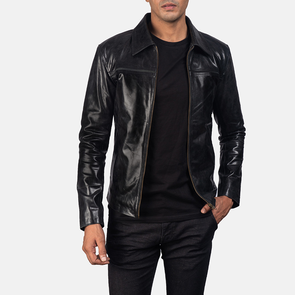 Mystical Black Men's Leather Jacket | The Jacket Maker