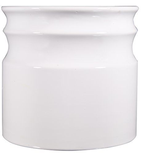 Home Essentials & Beyond 66380 7.5 D in. Turino Rings Utensil Crock - White | Amazon (US)