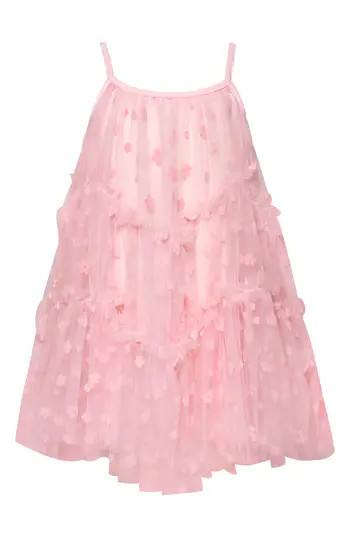 Truly Me Kids' Tiered Tulle Party Dress in Pink at Nordstrom Rack, Size 4 | Nordstrom Rack