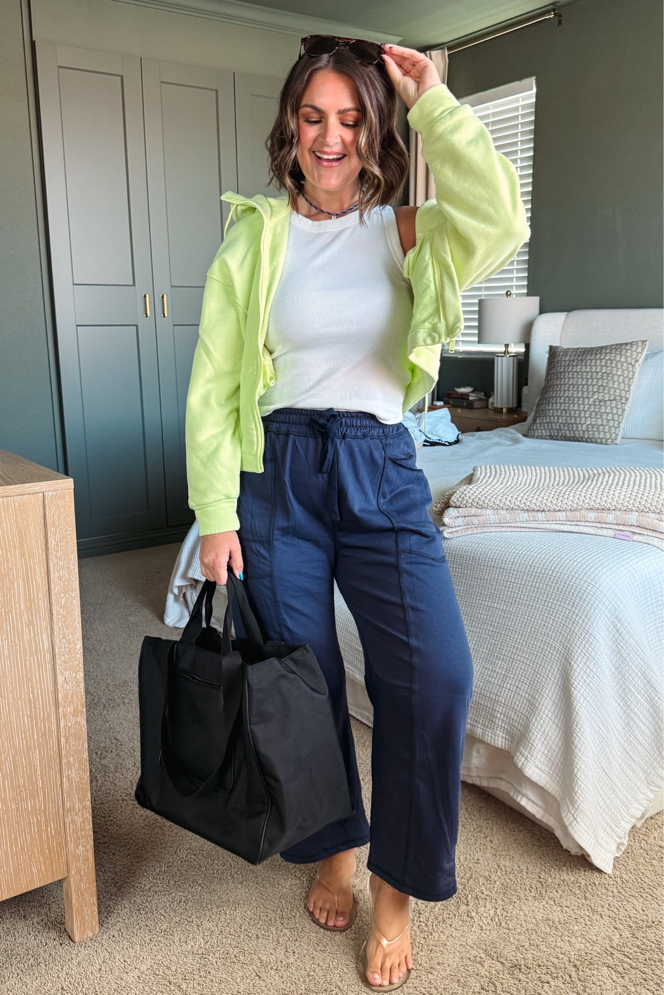 Large in all 💙

Midsize, size 12, casual style, travel outfit

#LTKootd #LTKMidsize #LTKOver40