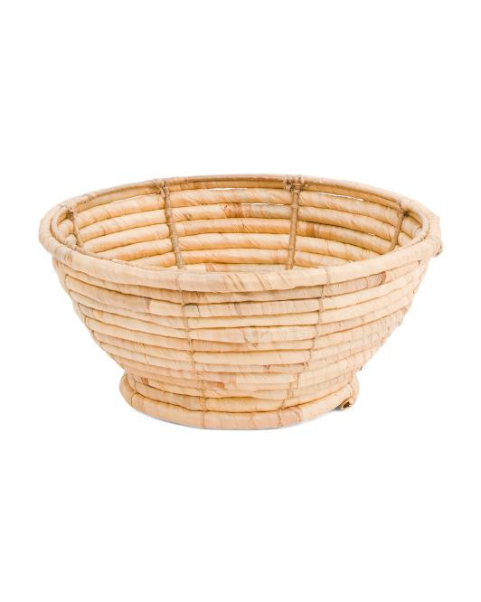12x6 S-twist Water Hyacinth Fruit Bowl | TJ Maxx