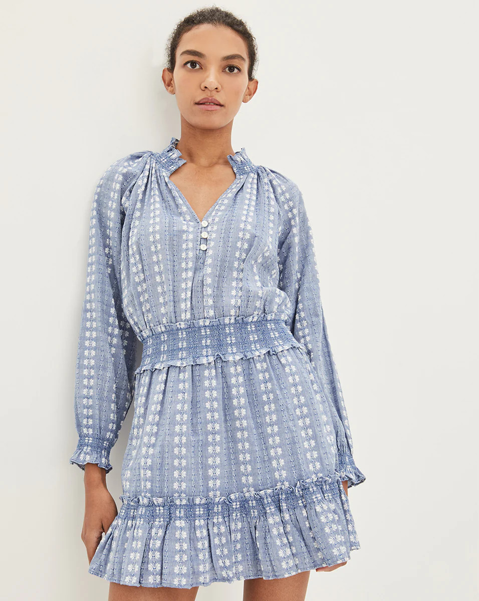 Espie Striped Dress | Veronica Beard