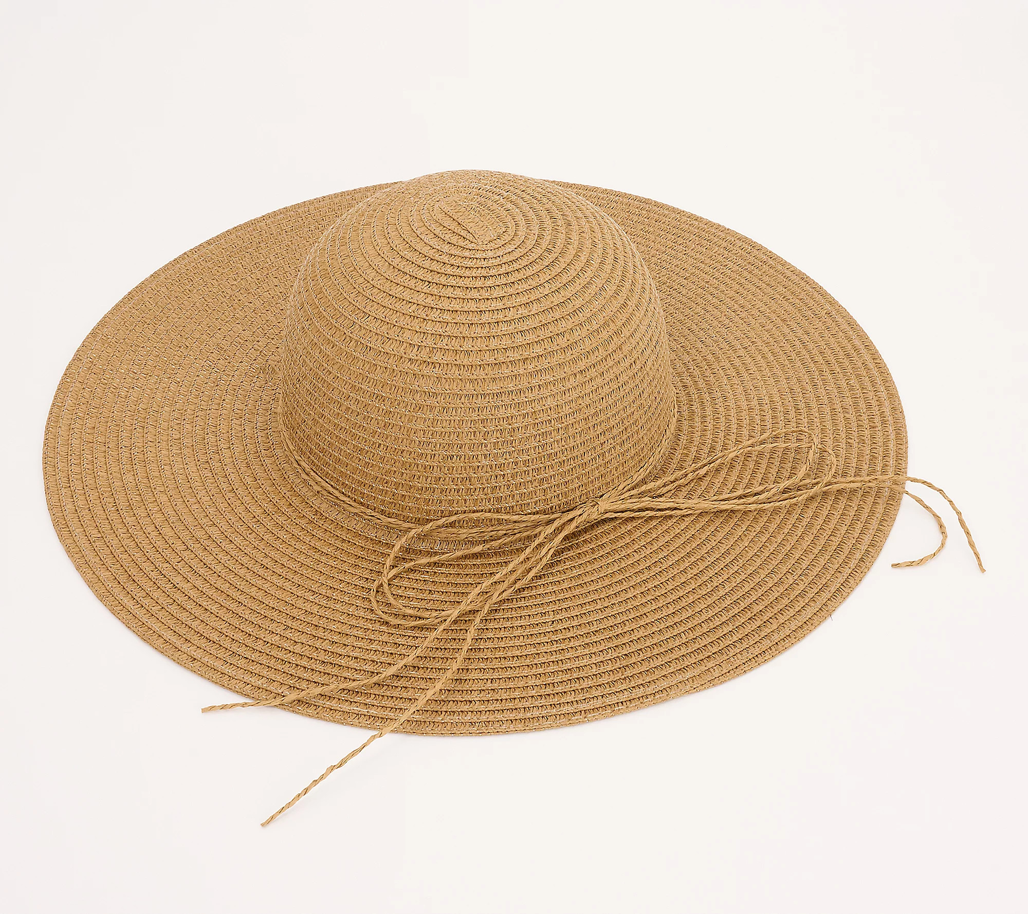 Susan Graver Soleil Straw Beach Hat | QVC