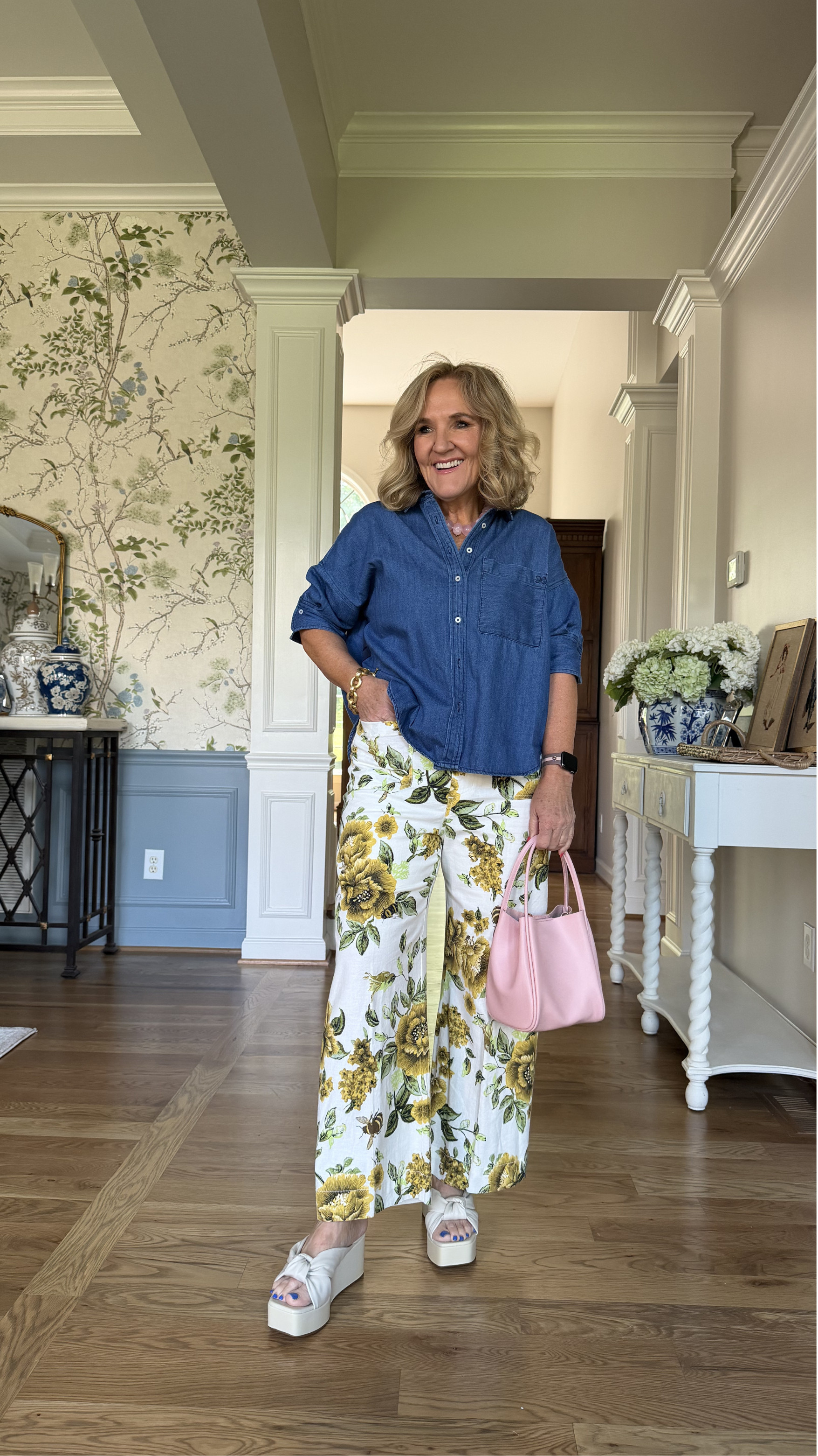 🫶🏻This is my kind of summer uniform 🫶🏻 A classic white tee paired with flowy wide-leg pants keeps things easy, breathable, and effortlessly put together, perfect for warm days when comfort is key 🤍 Just add simple accessories and you’re good to go.

🫶 Anthropologie
 has 20% off right now with code NANETTE20 ✨

Everything is linked for you here so you can shop the look with ease 💫 

 #LTKootd #LTKOver40 #LTKSaleAlert