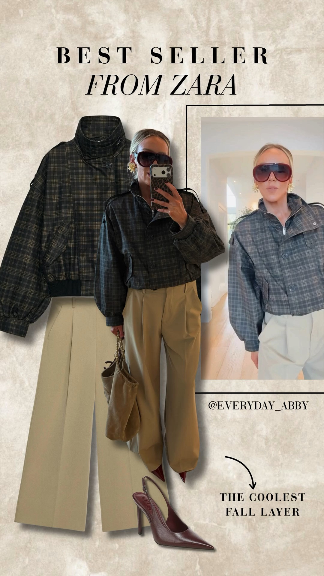 THE plaid jacket of fall 🍂✨ wearing a medium in the jacket, a large in the bottoms 😍