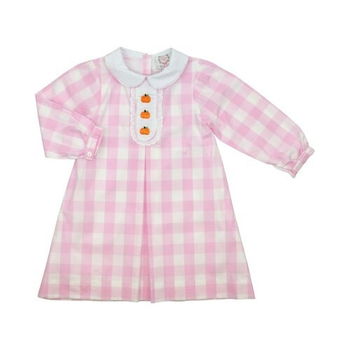 Pink Buffalo Check Pumpkin Dress | Cecil and Lou