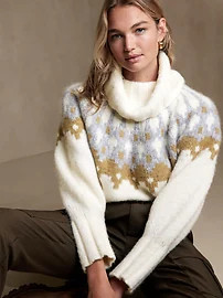 Bosque Oversized Fair Isle Sweater | Banana Republic (US)