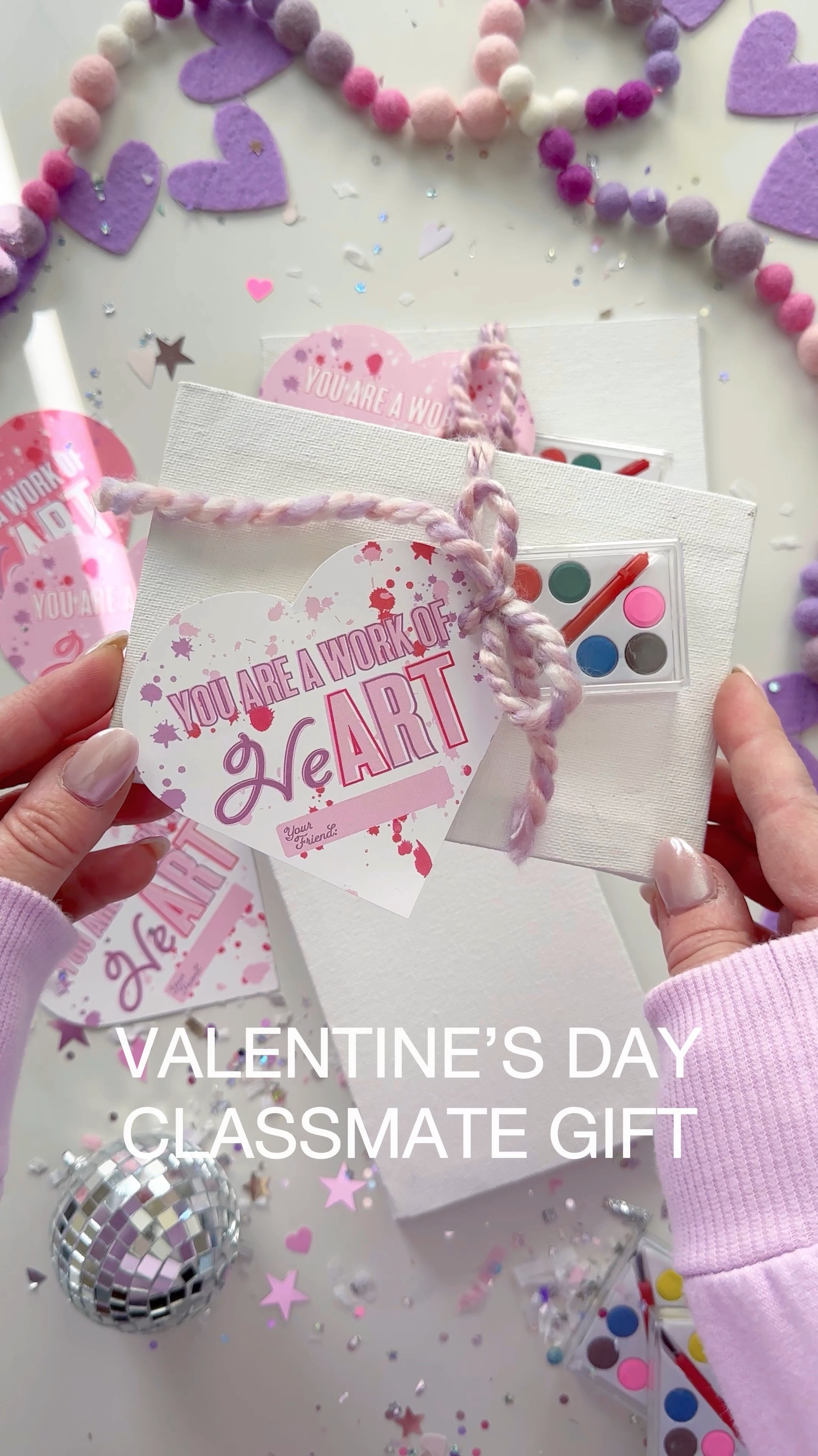 Valentine’s Day Classmate Gift 

Easy, cute, affordable and sugar free!  I love when my kids get gifts that spark creativity so I came up with this little gift that needs no additional supplies & can be done by kids by themselves!  

Printable tags by @winkandinkpaperie