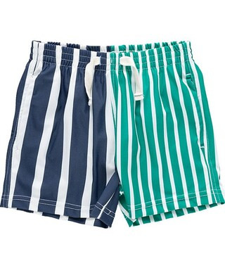 Blue Rooster by Pink Chicken Baby Boys Stripe Colorblock Swim Trunks | Dillard's
