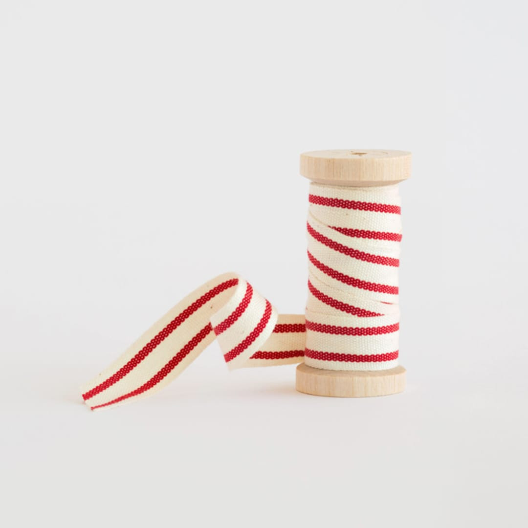Cherry Red Cotton Stripe | Minted