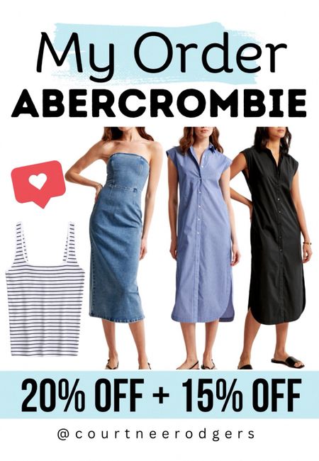 Abercrombie 20% off + 15% off (code: JENREED) // My Order 💙

Ordered size small regular in everything!

Abercrombie, dresses, new arrivals, spring outfits, casual outfits 


#LTKfindsunder100 #LTKsalealert #LTKstyletip