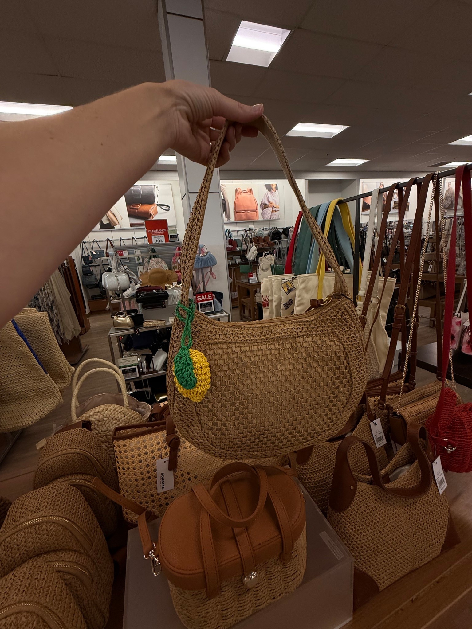 Found the perfect summer staple at Kohl’s! This Sonoma Goods For Life crochet crescent bag is giving major high-end vibes for a fraction of the price. The textured weave and slouchy silhouette are perfect for those coastal or boho-inspired looks. It even comes with a cute lemon bag charm to lean into those bright summer fruit trends

Kohl’s summer finds, crochet bag, summer accessories, vacation style, beach bag, lemon charm, affordable fashion, neutral aesthetic, boho chic.
#LTKunder50 #LTKsalealert #LTKshopper #KohlsFinds #KohlsStyle #SummerAccessories #CrochetBag #VacationOutfit #SummerTrends #CoastalChic #BohoStyle #AffordableStyle

#LTKTravel #LTKSwim #LTKWedding