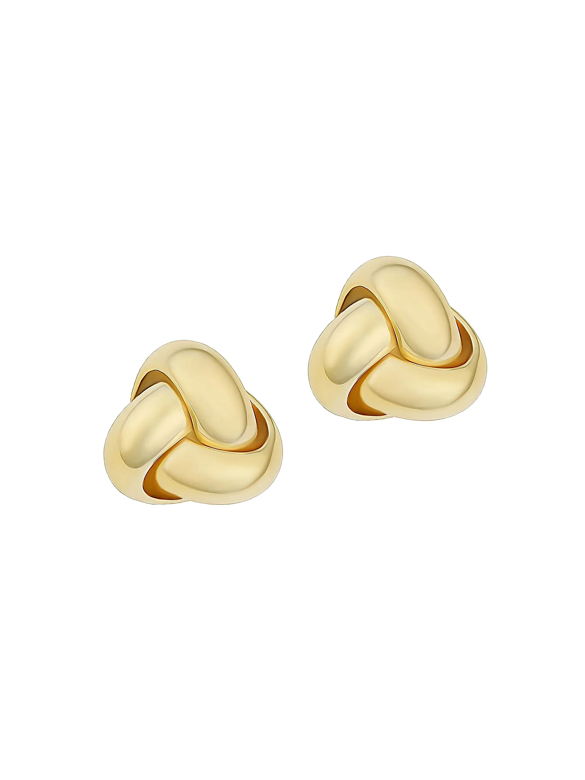 Oradina 14K Yellow Solid Gold Forget Me Knot Studs | Saks Fifth Avenue | Saks Fifth Avenue