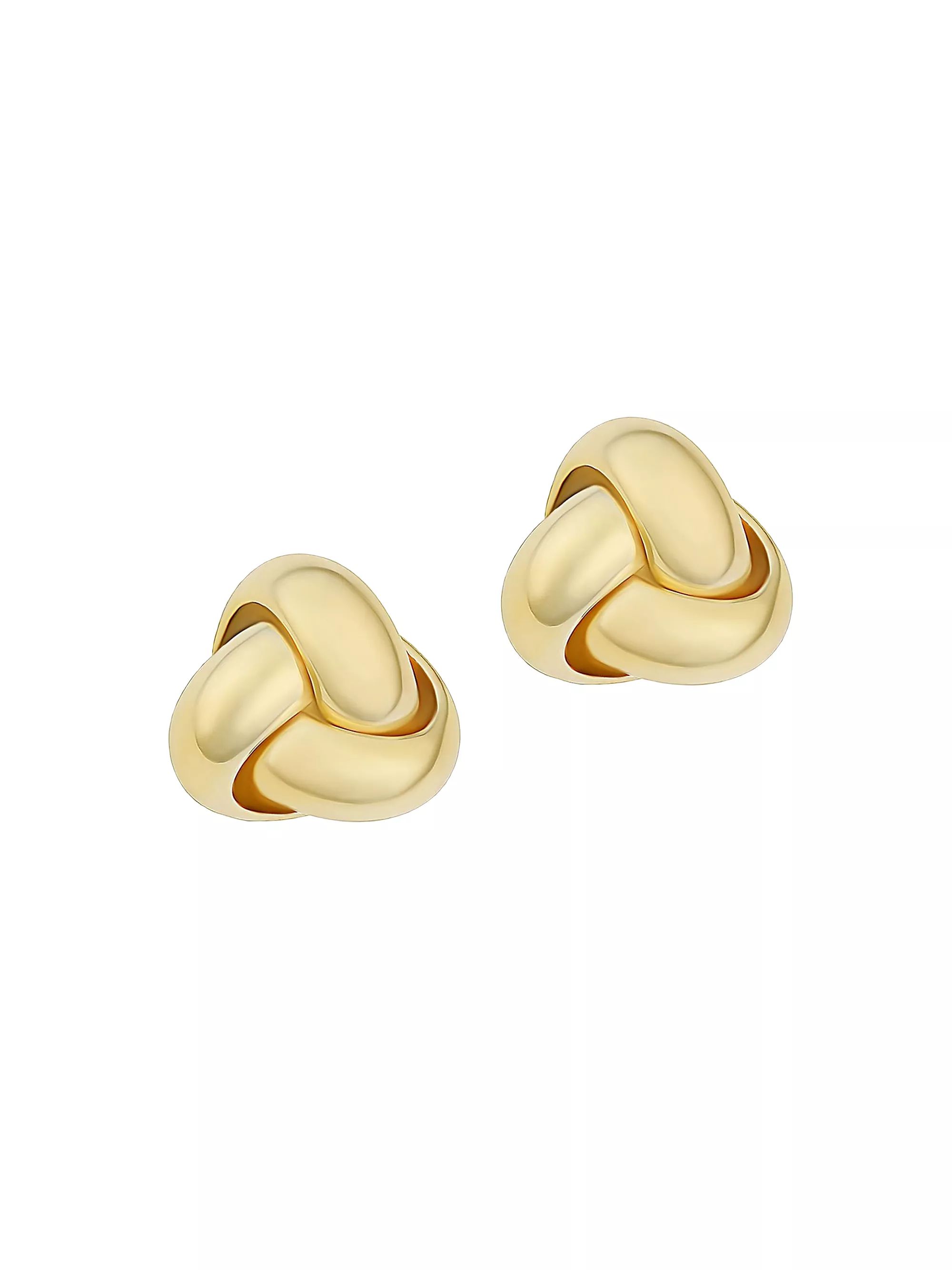 14K Yellow Solid Gold Forget Me Knot Studs | Saks Fifth Avenue