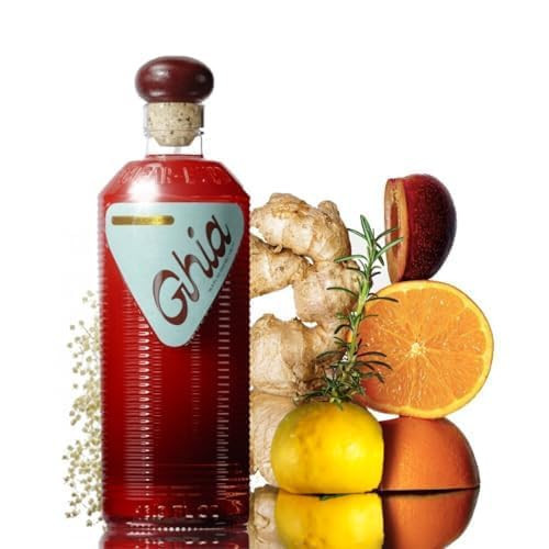 Ghia Non-Alcoholic Apéritif - 500ml | Botanical Mediterranean-Inspired Spirit Cocktail Mixer with Notes of Citrus, Rosemary & Bitter Herbs - Vegan, No Added Sugar, No Artificial Flavors, Caffeine-Free | Amazon (US)