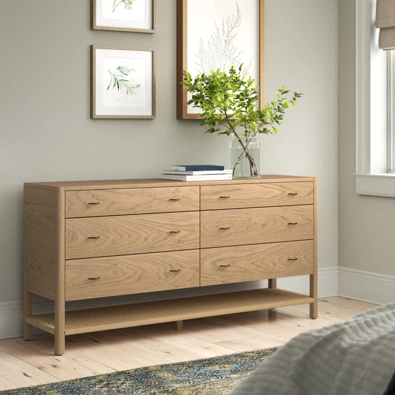 Deirdre 6 Drawer 69" W Double Dresser | Wayfair North America