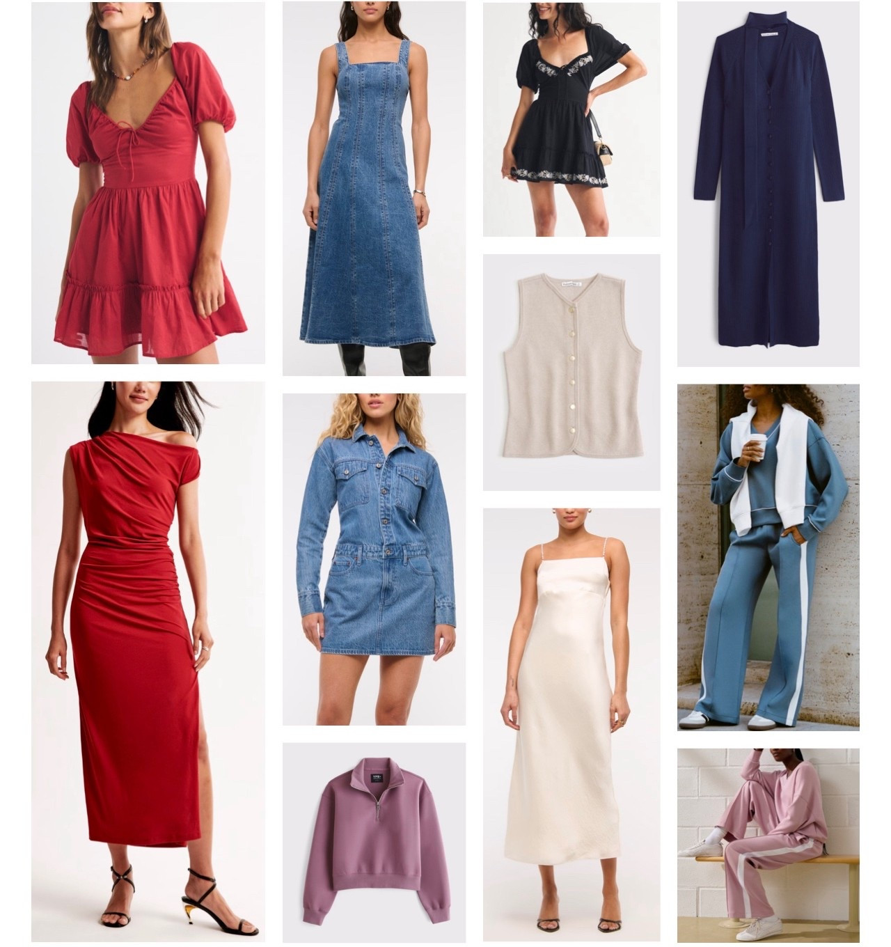 Shop the Abercrombie and Fitch sale!! #jeans #denimdress #dresses #cocktaildress #reddress # satin dress #sweats #sweatshirt #sweatpants #sweaterdress 

#LTKFindsUnder50 #LTKSaleAlert #LTKootd
