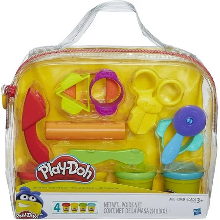 Play-Doh Start Set with 4 Cans of Play-Doh Includes 9 Tools and Carrying Case | Walmart (US)