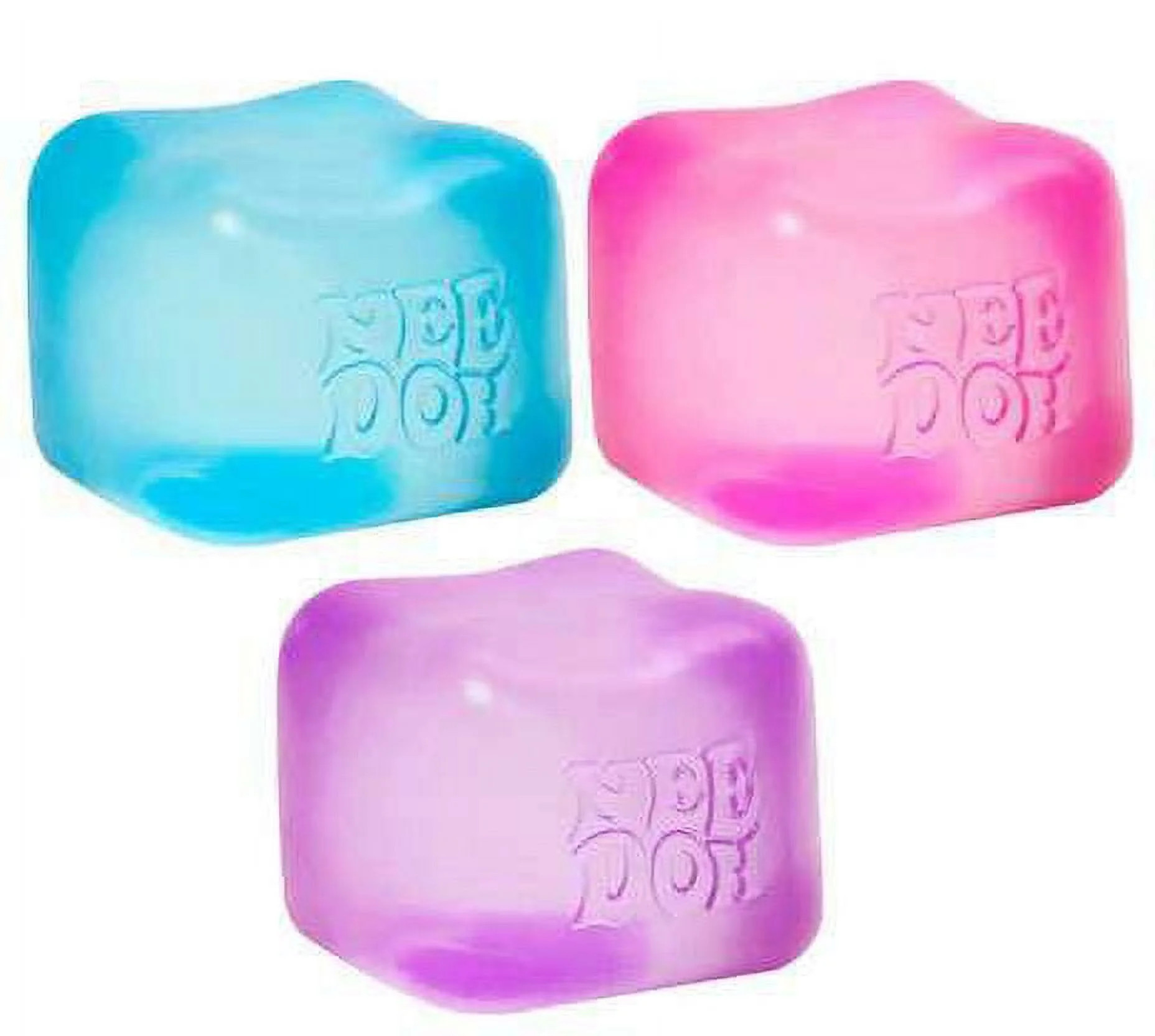 NeeDoh Nice Cube Blue, Pink & Purple Set of 3 Stress Balls | Walmart (US)