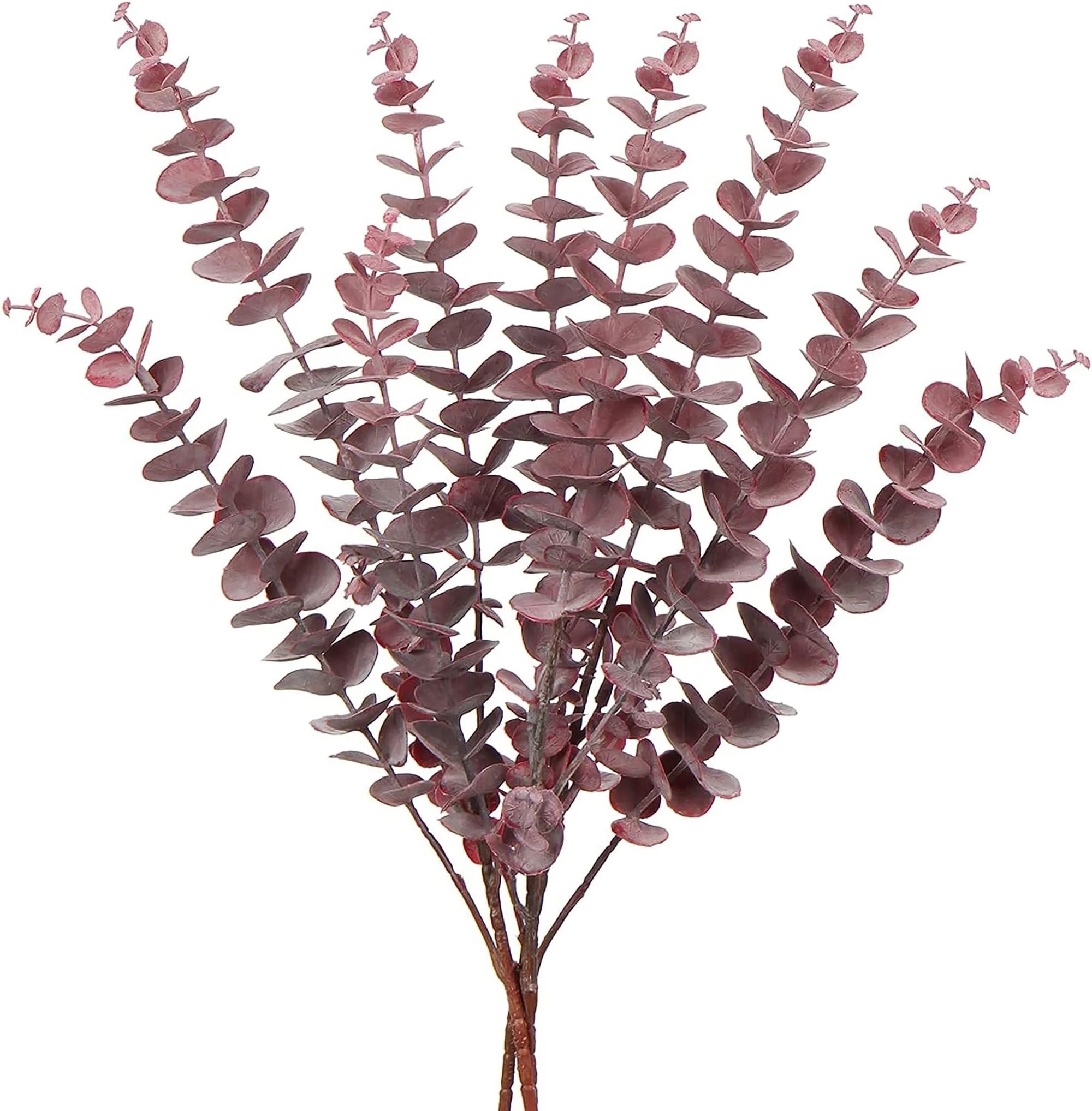 3 Pcs 30" Artificial Eucalyptus Leaves Long Stems Faux Red Eucalyptus Branches Greenery Plants Re... | Walmart (US)