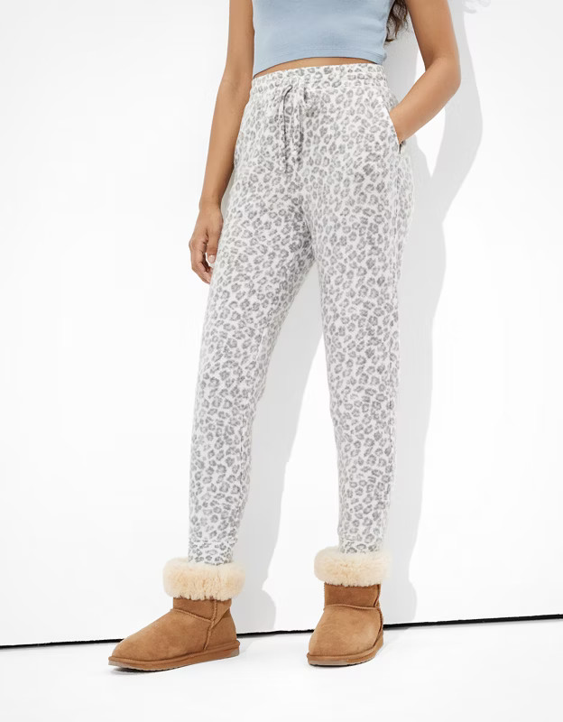 AE Plush Waffle Super High-Waisted Jogger Legging | American Eagle Outfitters (US & CA)