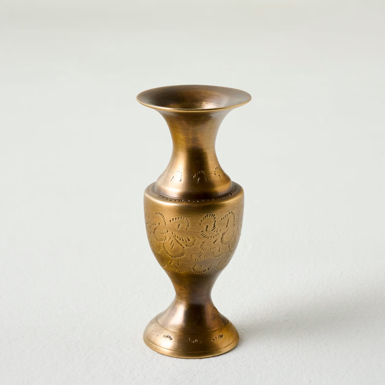 Callin Etched Brass Bud Vase | Magnolia