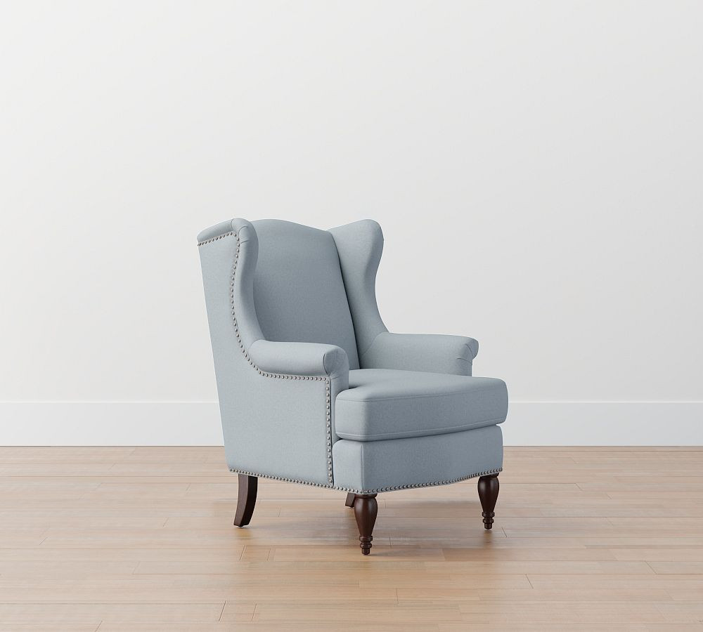 Delancey Petite Wingback Chair | Pottery Barn (US)