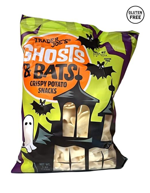 Trader Joe's Spooky Halloween Seasonal Cute Party Gluten-Free Ghosts & Bats Crispy Potato Snacks ... | Amazon (US)