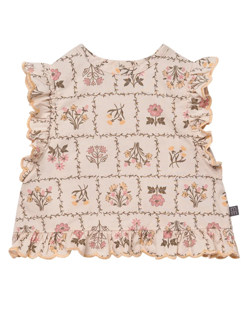 Modern Moments by Gerber Baby Girl Bloomer Outfit Set, 2-Piece, Sizes 0/3 Months - 24 Months | Walmart (US)