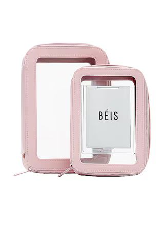BEIS The Inflight Cosmetic Case Set in Atlas Pink from Revolve.com | Revolve Clothing (Global)