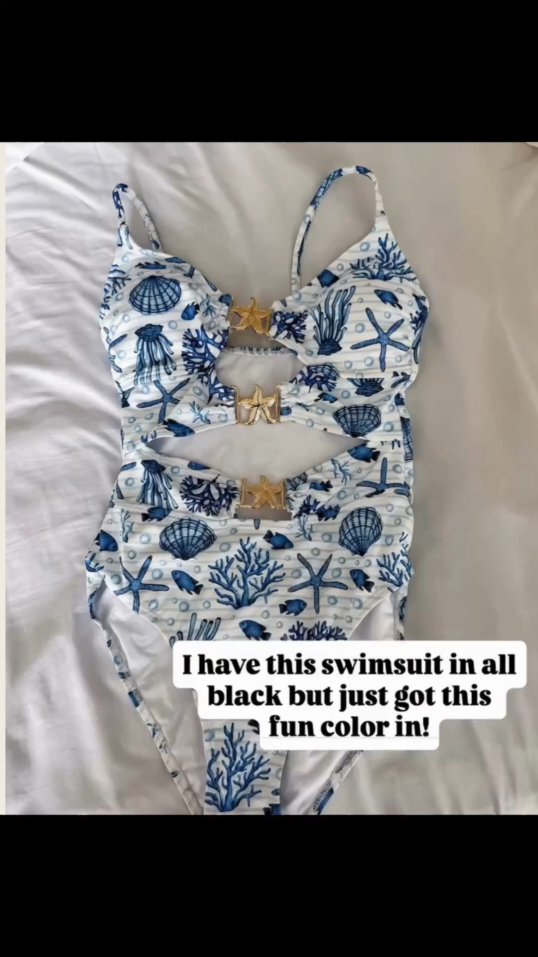 Cutest Amazon one-piece!! So fun for vacation.