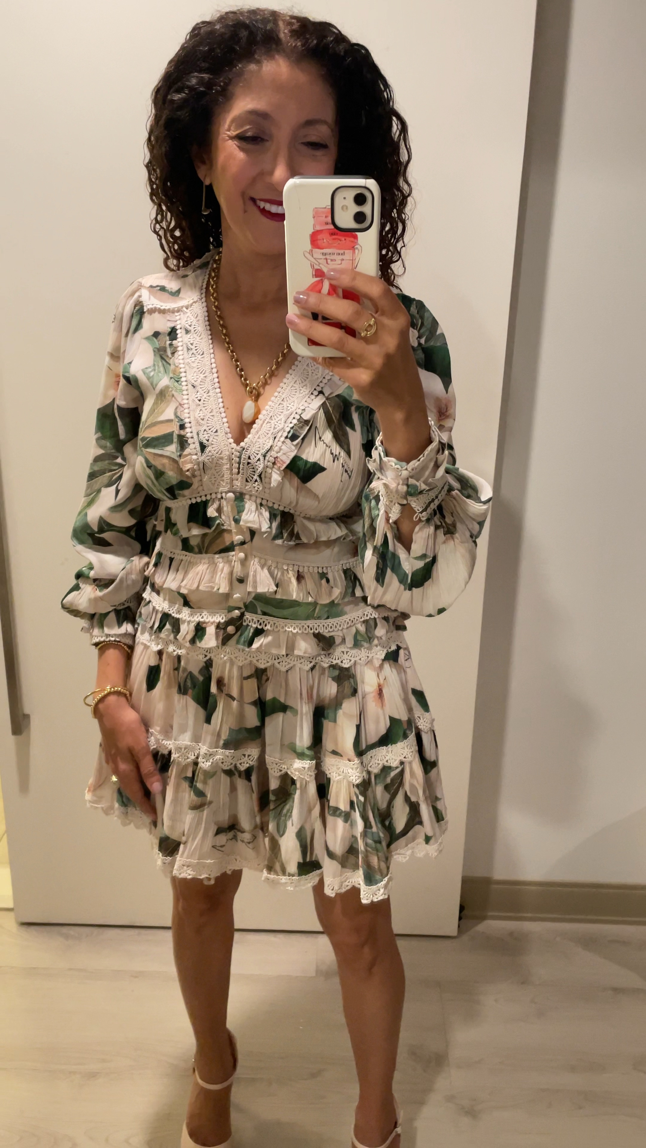 all saints zora midi dress ALLSAINTS Zora Floral Ruffle Midi Dress