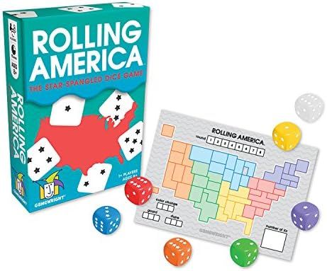 Gamewright Rolling America, The Star Spangled Dice Action Game Multi-colored, 5" | Amazon (US)