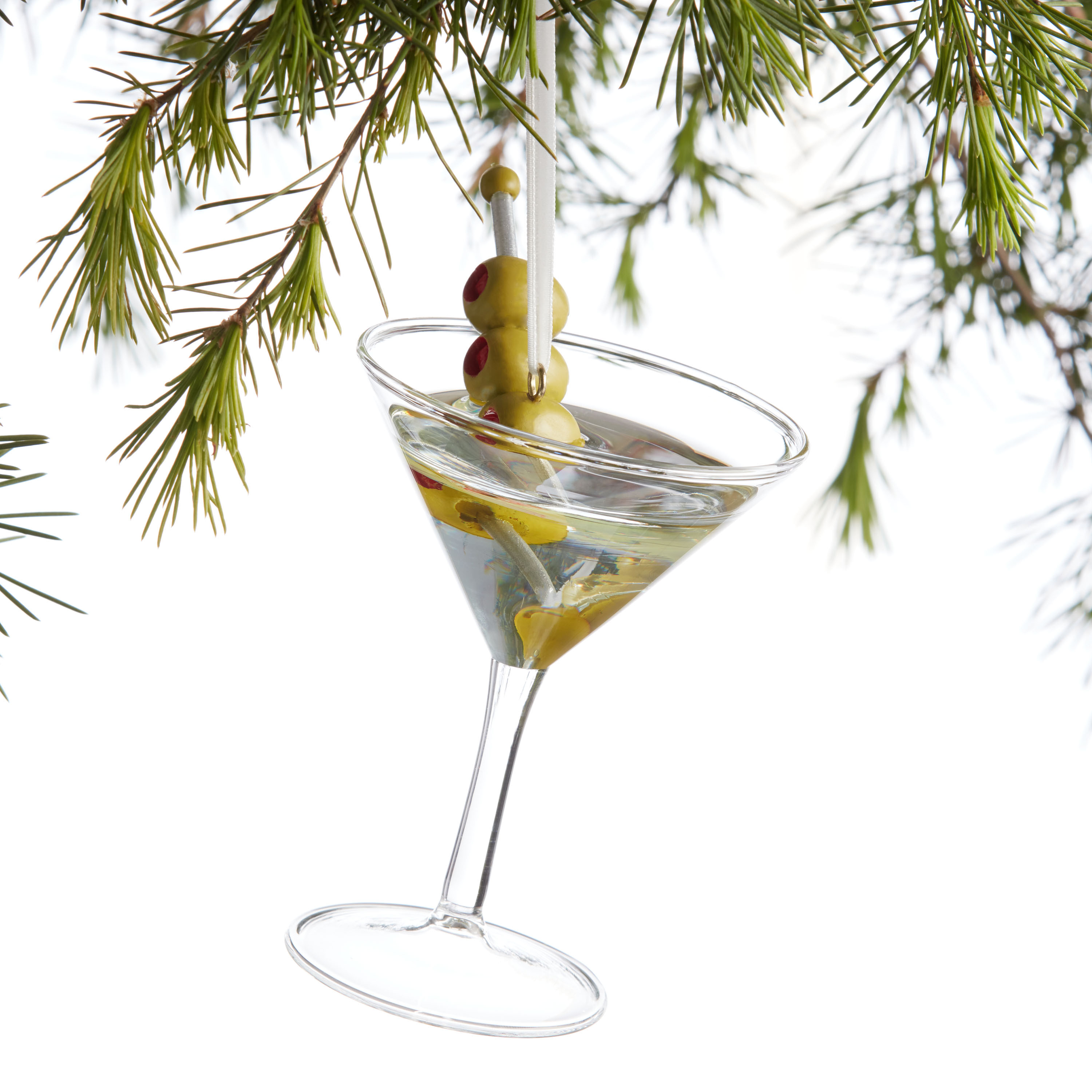 Glass Martini Cocktail Ornament | World Market